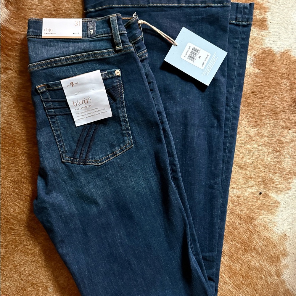 7 For All Mankind Dark Blue High Rise Women's Jeans